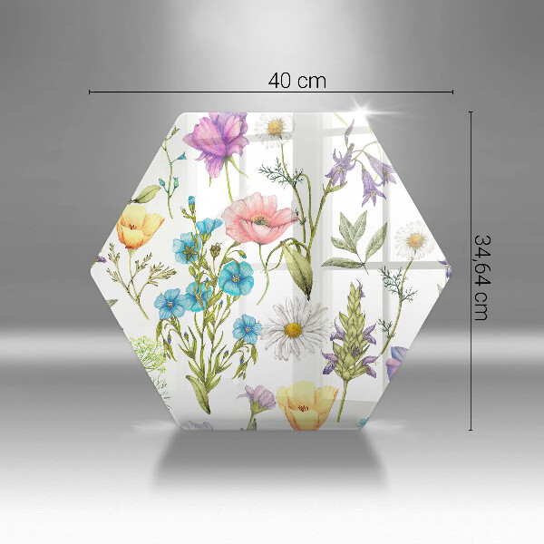 Chopping board Flowers illustration