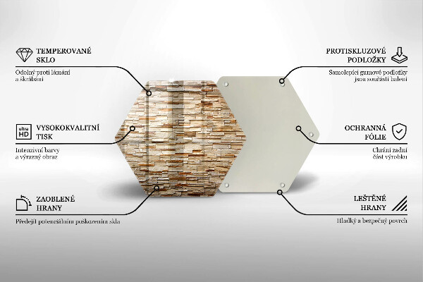 Chopping board Decorative texture stones