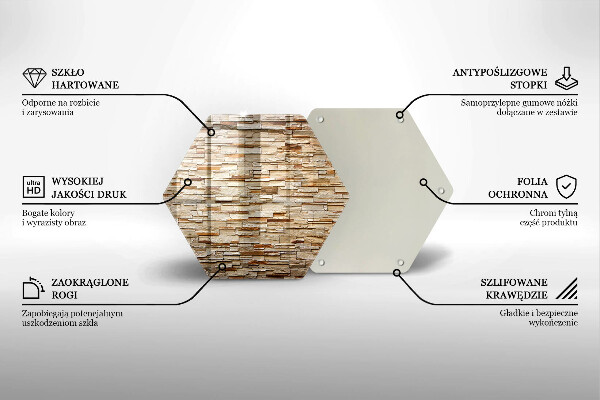 Chopping board Decorative texture stones