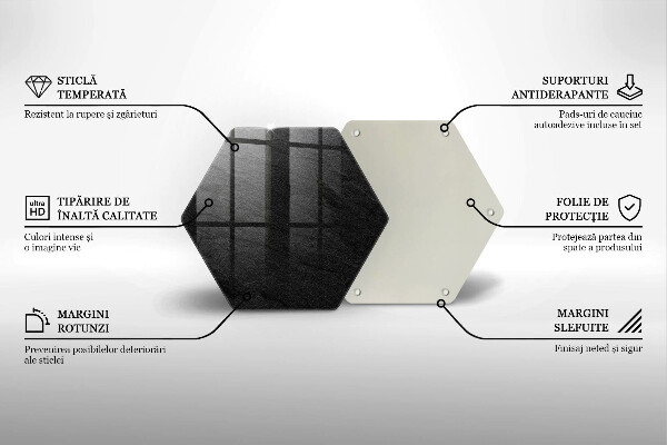 Glass worktop saver Texture stone