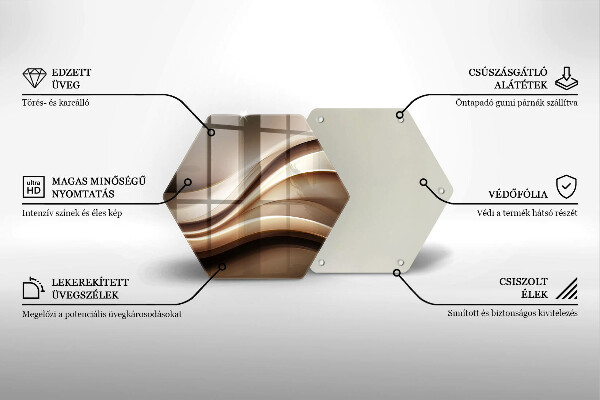 Chopping board Abstraction mild lines