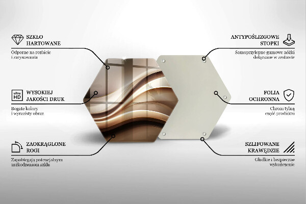Chopping board Abstraction mild lines