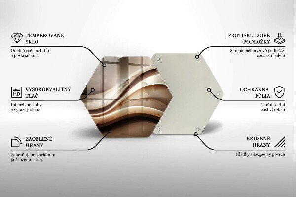 Chopping board Abstraction mild lines
