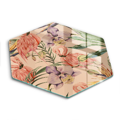 Glass worktop saver Flaminga illustration