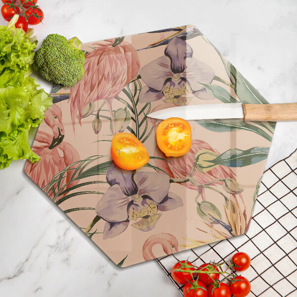 Glass worktop saver Flaminga illustration