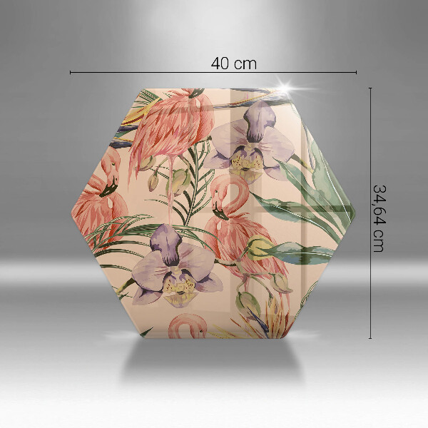 Glass worktop saver Flaminga illustration