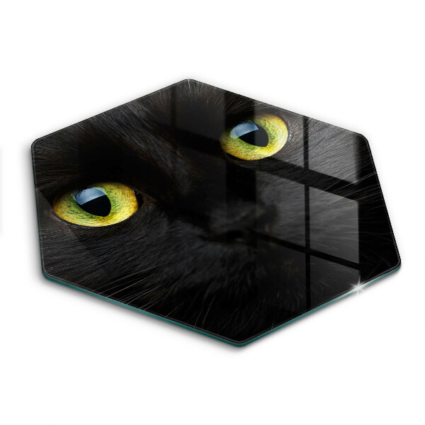 Chopping board glass Animal cat eyes