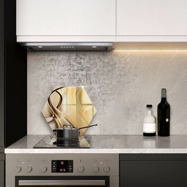 Chopping board glass Abstraction of smoke