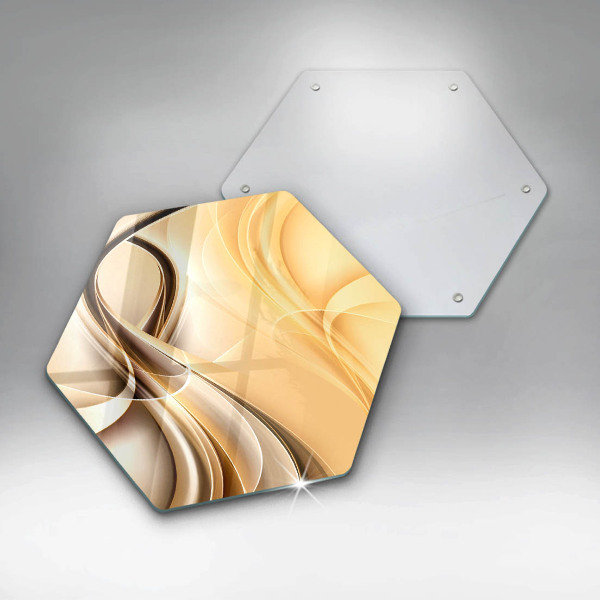 Chopping board glass Abstraction of smoke