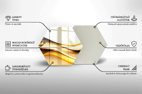 Chopping board glass Abstraction smoke lines