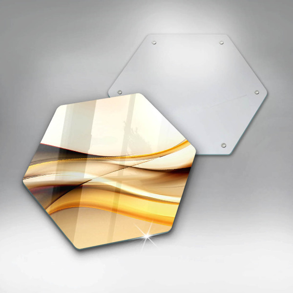 Chopping board glass Abstraction smoke lines