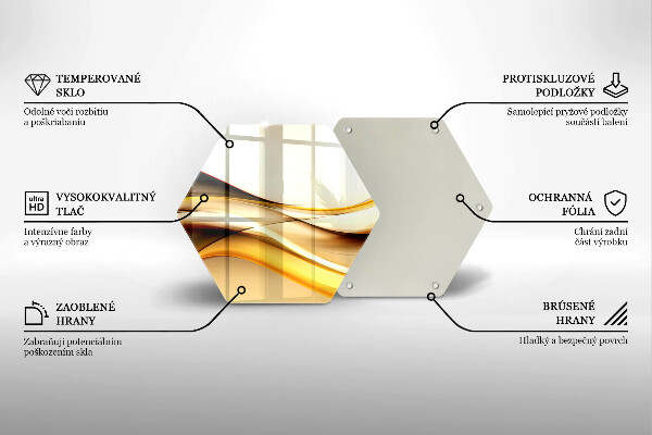 Chopping board glass Abstraction smoke lines