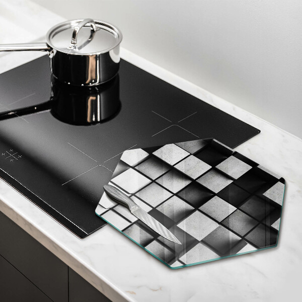 Chopping board 3D square abstraction