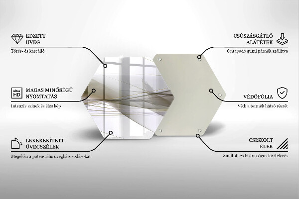Chopping board Abstraction Design lines