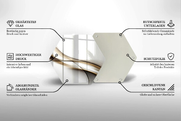 Chopping board Mild abstraction lines