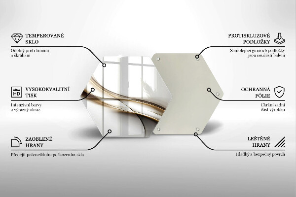 Chopping board Mild abstraction lines