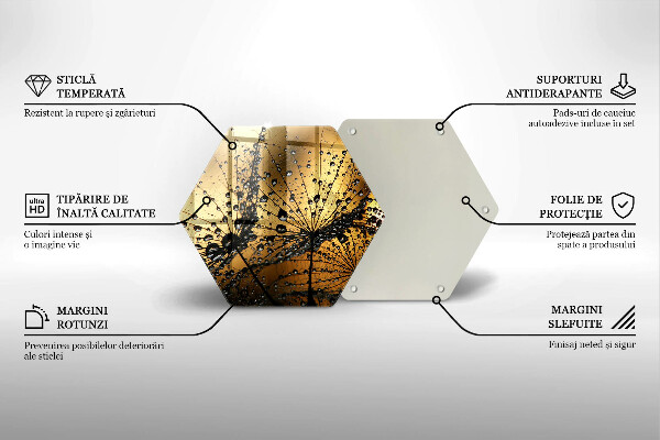 Chopping board Rosa and dandelions