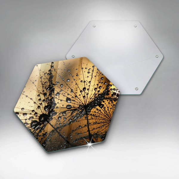 Chopping board Rosa and dandelions