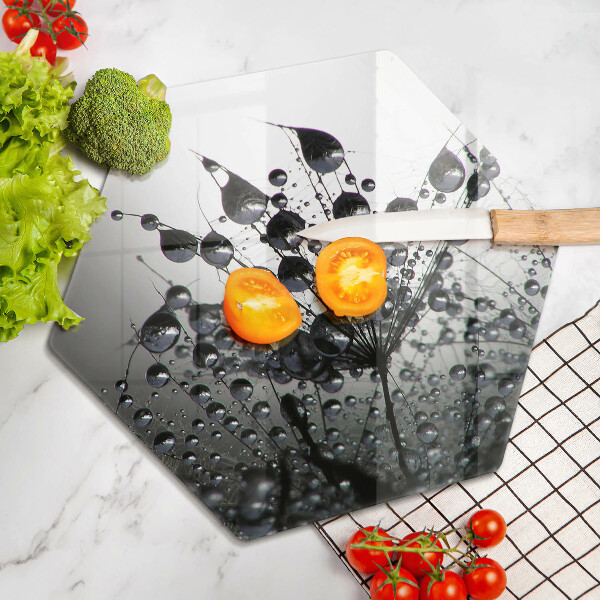 Chopping board Dandelions and dew