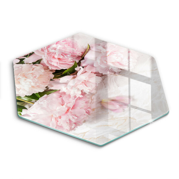 Chopping board glass Delicate roses flowers