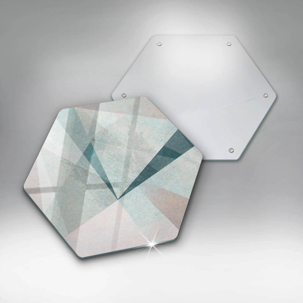 Chopping board glass Sharp abstraction