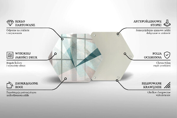 Chopping board glass Sharp abstraction