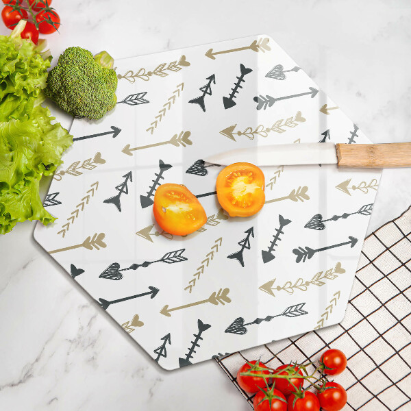 Chopping board Boho arrow pattern