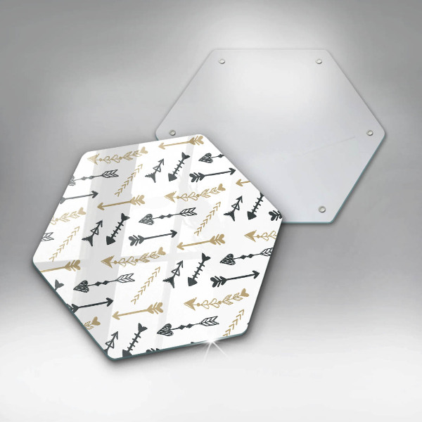 Chopping board Boho arrow pattern