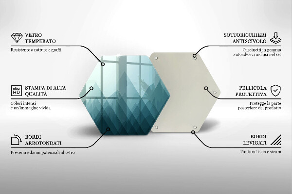 Chopping board Abstract mountains