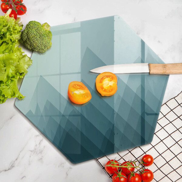 Chopping board Abstract mountains