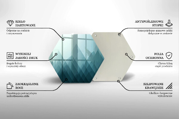 Chopping board Abstract mountains