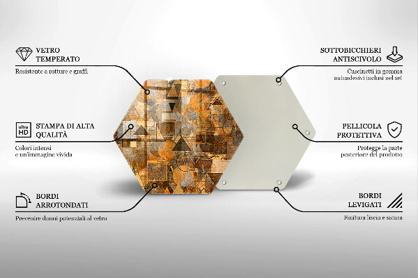 Chopping board Geometric figure pattern