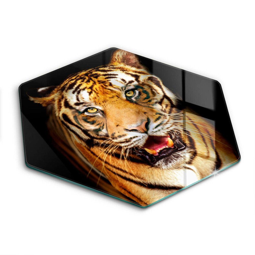 Glass chopping board Wild animal tiger