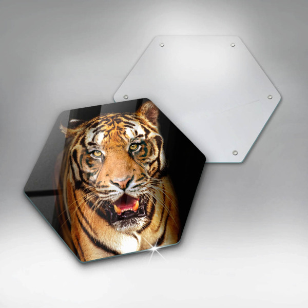 Glass chopping board Wild animal tiger