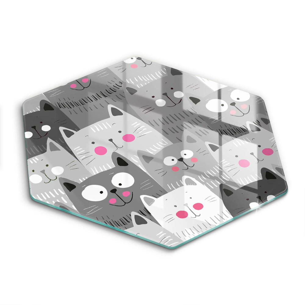 Chopping board Illustration of cats