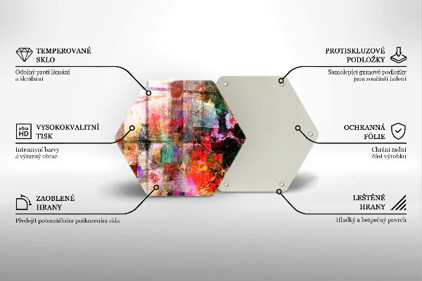 Chopping board Paint abstraction