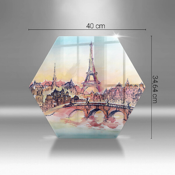 Chopping board Paris landscape Eiffel Tower