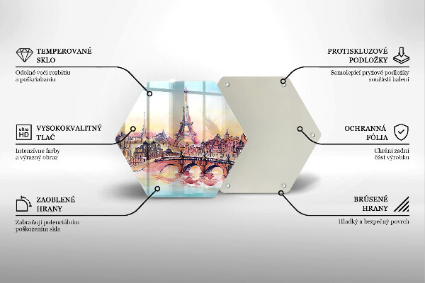 Chopping board Paris landscape Eiffel Tower