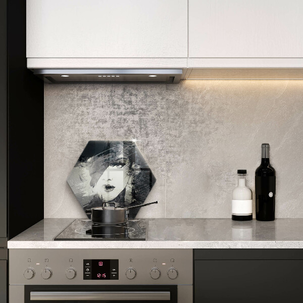 Chopping board glass Women's painting