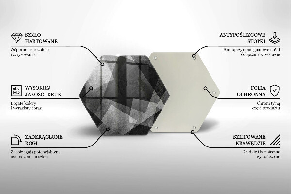 Chopping board Geometric abstraction