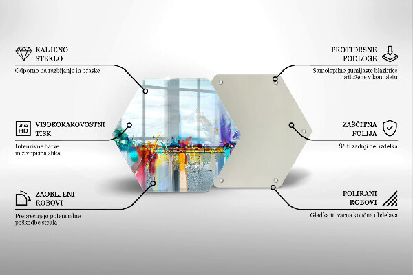 Chopping board Painted abstraction