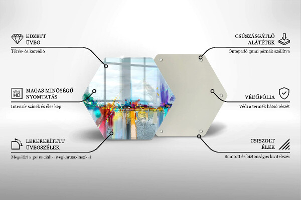 Chopping board Painted abstraction