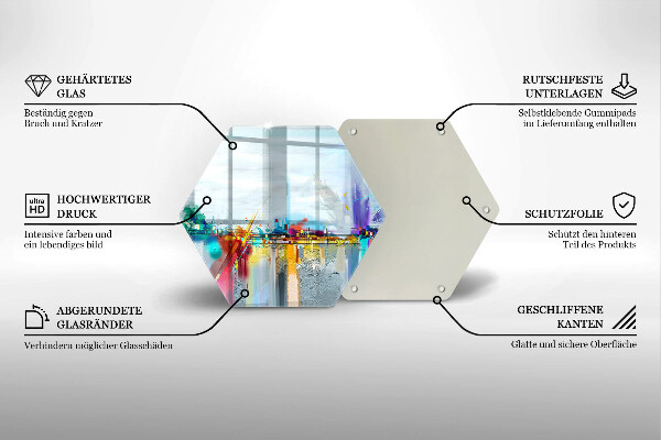 Chopping board Painted abstraction