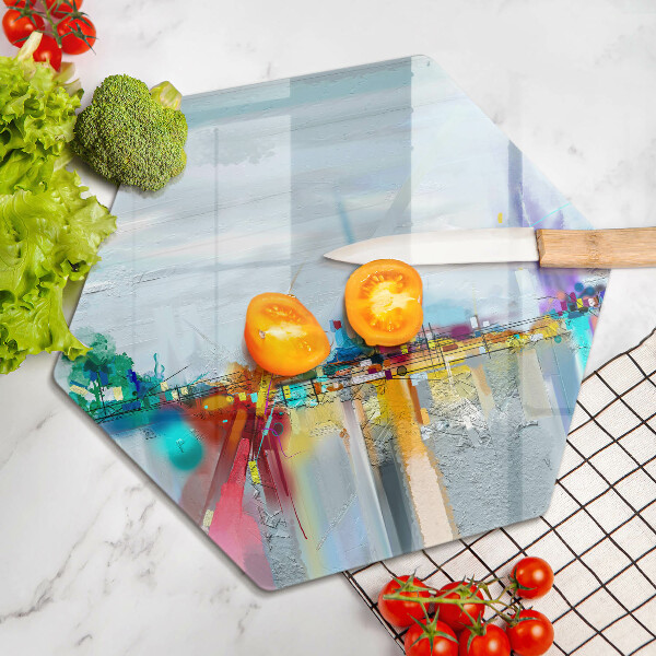 Chopping board Painted abstraction