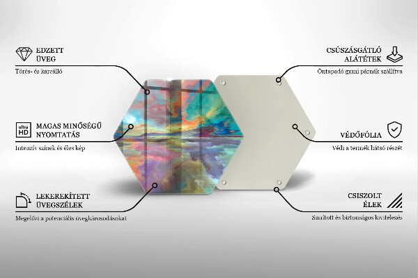 Chopping board Colorful sky