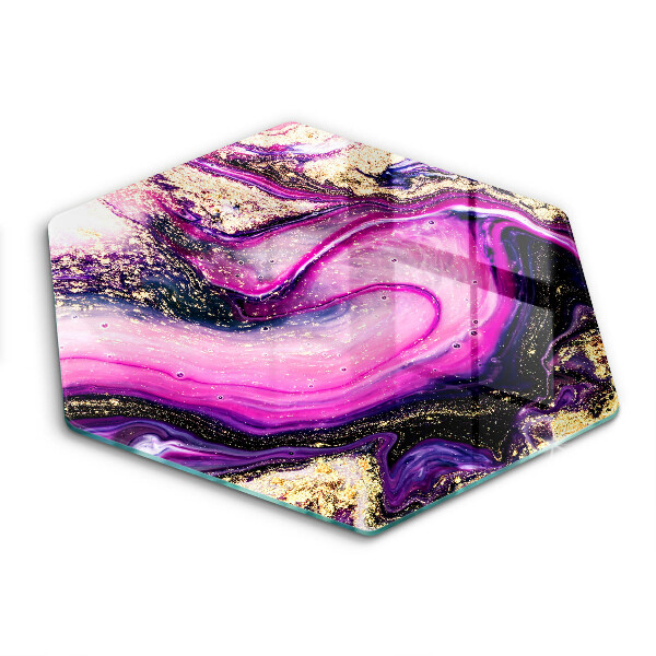 Chopping board Abstraction design gold