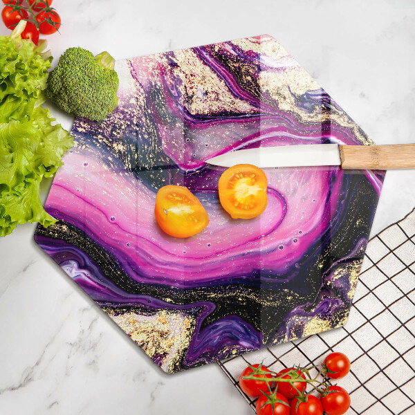 Chopping board Abstraction design gold