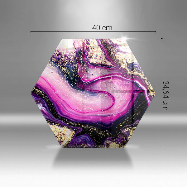 Chopping board Abstraction design gold