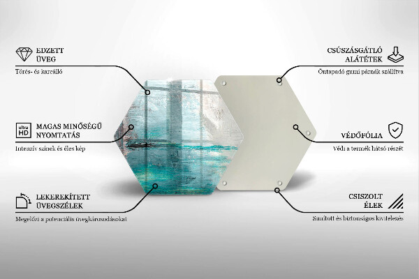 Chopping board glass Background paint abstraction