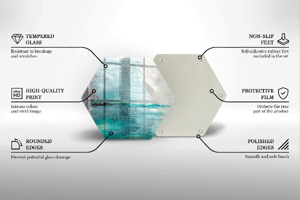 Chopping board glass Background paint abstraction